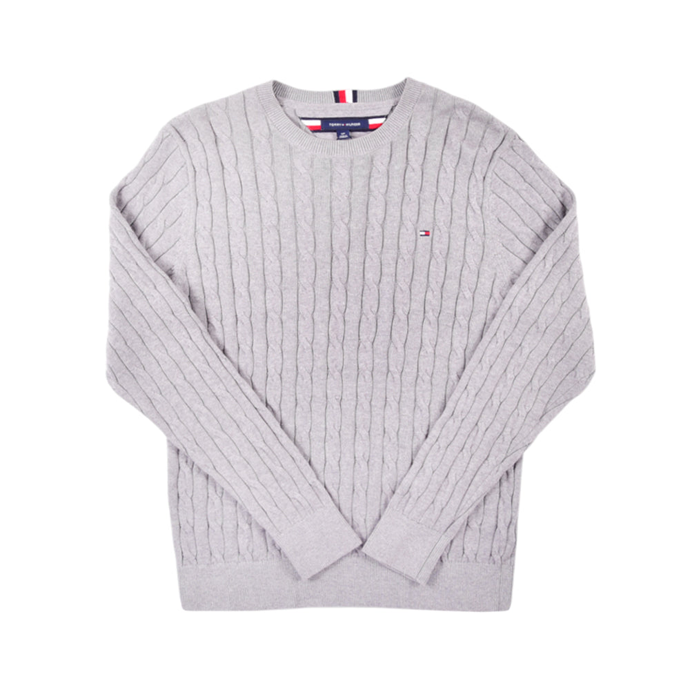 TH MEN L/S R-NECK SWEATER 78J6868-030 L (IR) M - MamasJan mens wear