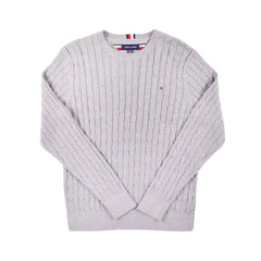 TH MEN L/S R-NECK SWEATER 78J6868-030 L (IR) M - MamasJan mens wear