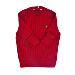 TH L/S R-NECK SWEATER 78J6868610 RED L IR M - MamasJan mens wear
