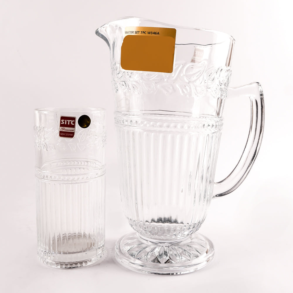 WATER SET 7PC W346A Default Title - MamasJan Crockery