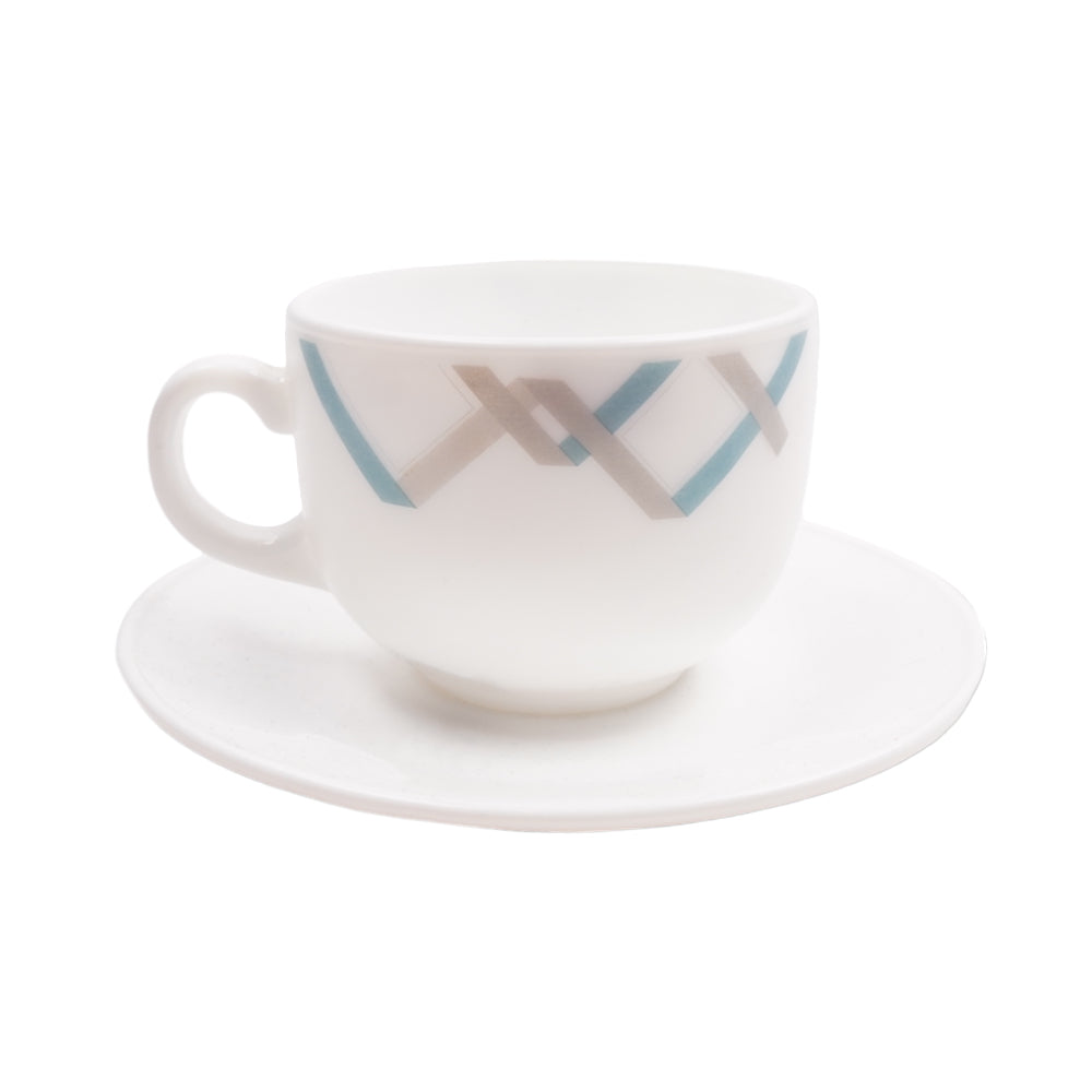 CUP & SAUCER ELEGANT MANAL E0059 YF17059 (Pack of 6) Default Title - MamasJan Crockery