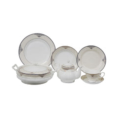 DINNER SET BONE CHINA 85PC YS006ET Default Title - MamasJan Crockery