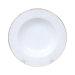 PLATE DEEP 9INCH IR CIRCLE EMBOSSED Default Title - MamasJan Crockery