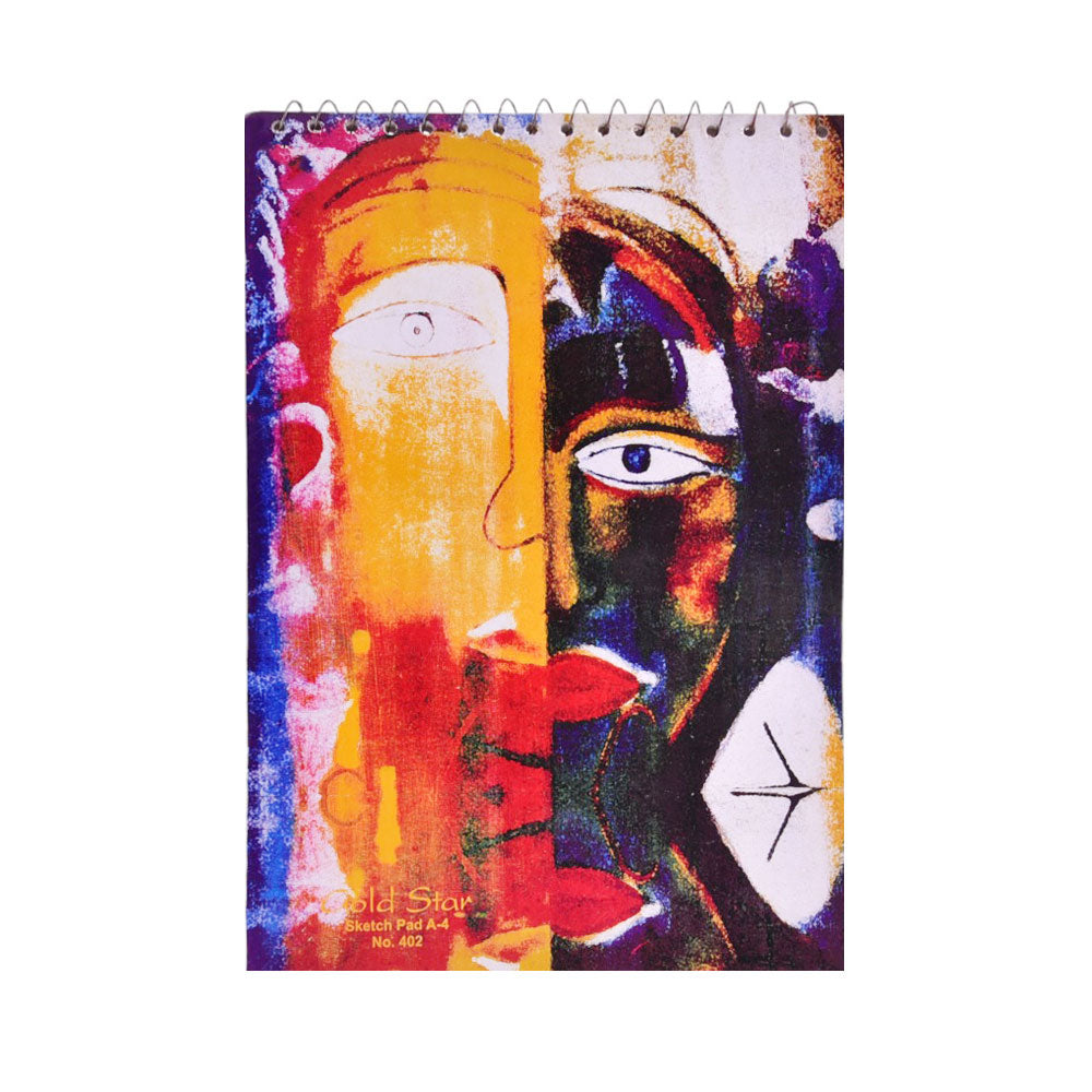 GOLD STAR SKETCH BOOK A-4 402 A.M Default Title - MamasJan Toys