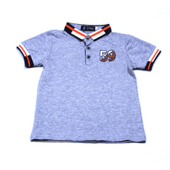 BOYS S/S POLO T.SHIRT 18-24M K220106 MS-22 Default Title - MamasJan KidsWear