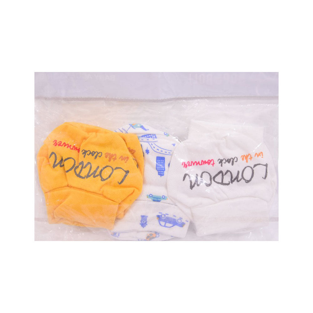 BABY 3 PAIR BOOTIES SET MS-22 002 THAI Default Title - MamasJan KidsWear