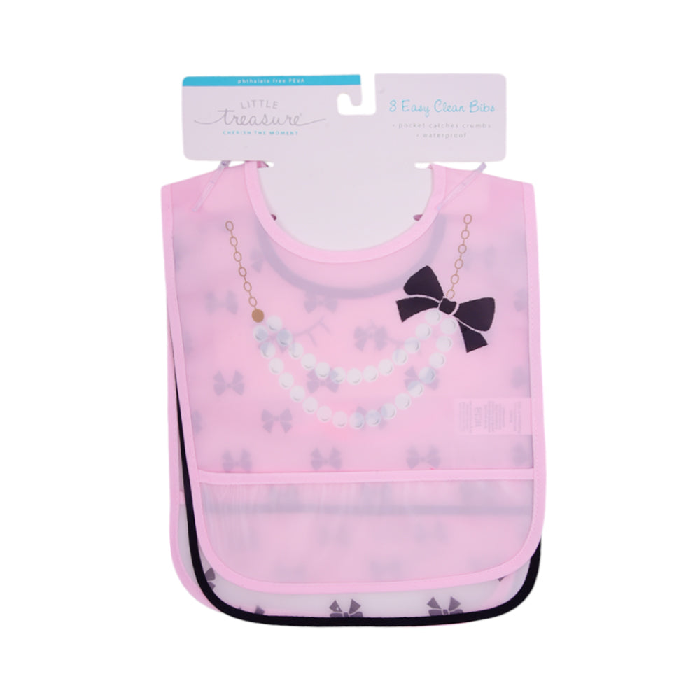 BABY PLASTIC BIB 3PC MW-22 CHI 75562CH Default Title - MamasJan KidsWear