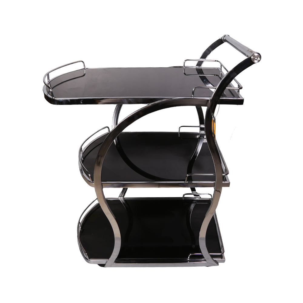 Tea Trolley Ir Silver D528 A+B+C Default Title - MamasJan Household