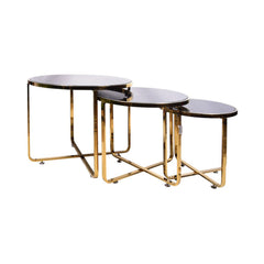 TABLE SET 3PC IR GOLDEN D328 A+B Default Title - MamasJan Household