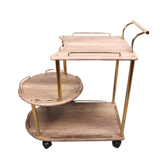 Baggi Tea Trolley Khahi Golden Default Title - MamasJan Household