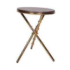 Round Table Golden Italian Style D/Brown Default Title - MamasJan Household