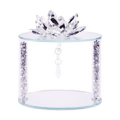 CANDLE STAND CRYSTAL IR 1344-12 Default Title - MamasJan Decoration