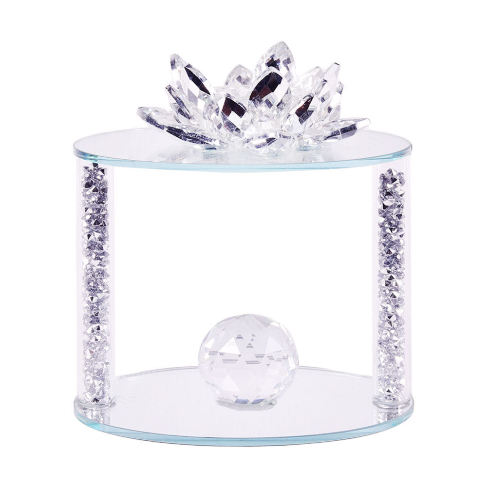 CANDLE STAND CRYSTAL IR 1344-13 Default Title - MamasJan Decoration
