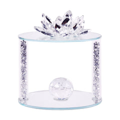 CANDLE STAND CRYSTAL IR 1344-13 Default Title - MamasJan Decoration