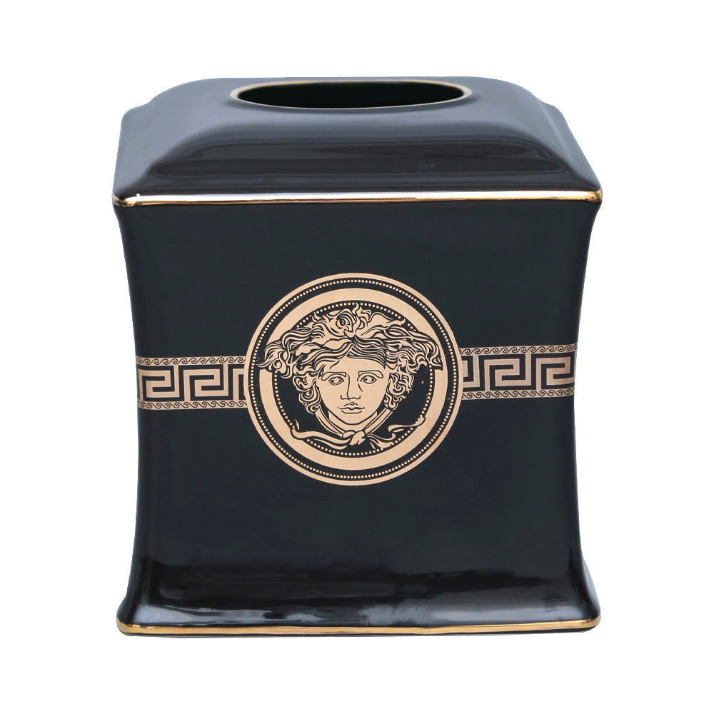 Tissue Box Porcelain Ir Jda143-F Default Title - MamasJan Decoration