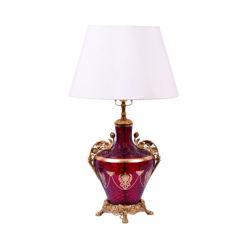 LAMP CRYSTAL BRASS IR H-V155-1119-W JSC20-RED Default Title - MamasJan Decor