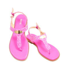 MK LADIES AUGUST FLAT 40R5MKFA1B WILD BERRY 9 (IR) Default Title - MamasJan Ladies Shoes & Bags
