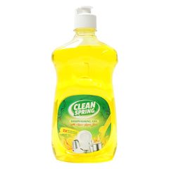 CLEAN SPRING DISH WASH LIQUID LEMON 500 ML Default Title - MamasJan Grocery Nonfood