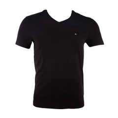 TH MEN S/S V NECK 78J7087-001 BLK L (IR) M - MamasJan mens wear