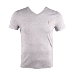 RL MEN S/S V.NECK SHIRT 052004 GRY L (IR) L - MamasJan mens wear