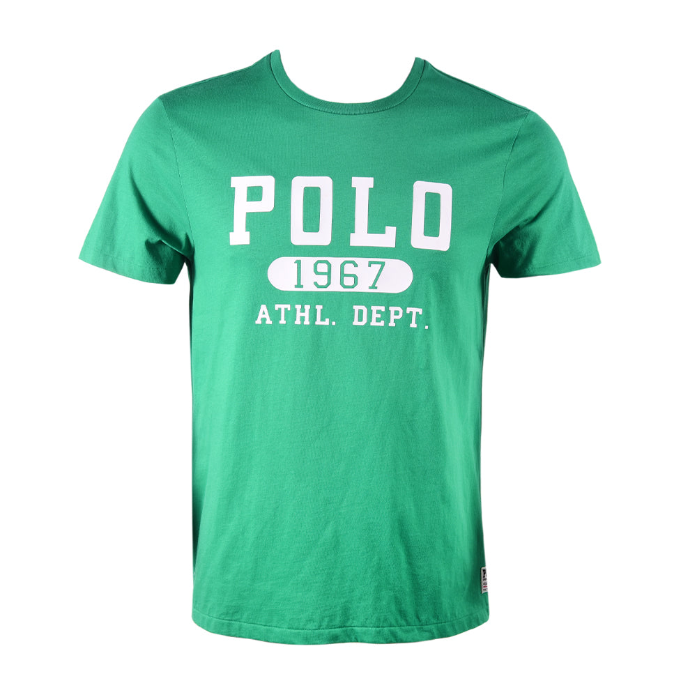 RL MEN S/S R/NECK T SHIRT 082005 GRN M (IR) M - MamasJan mens wear