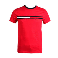 TH MEN S/S R/NECK T SHIRT 7849807-612 RED L (IR) M - MamasJan mens wear