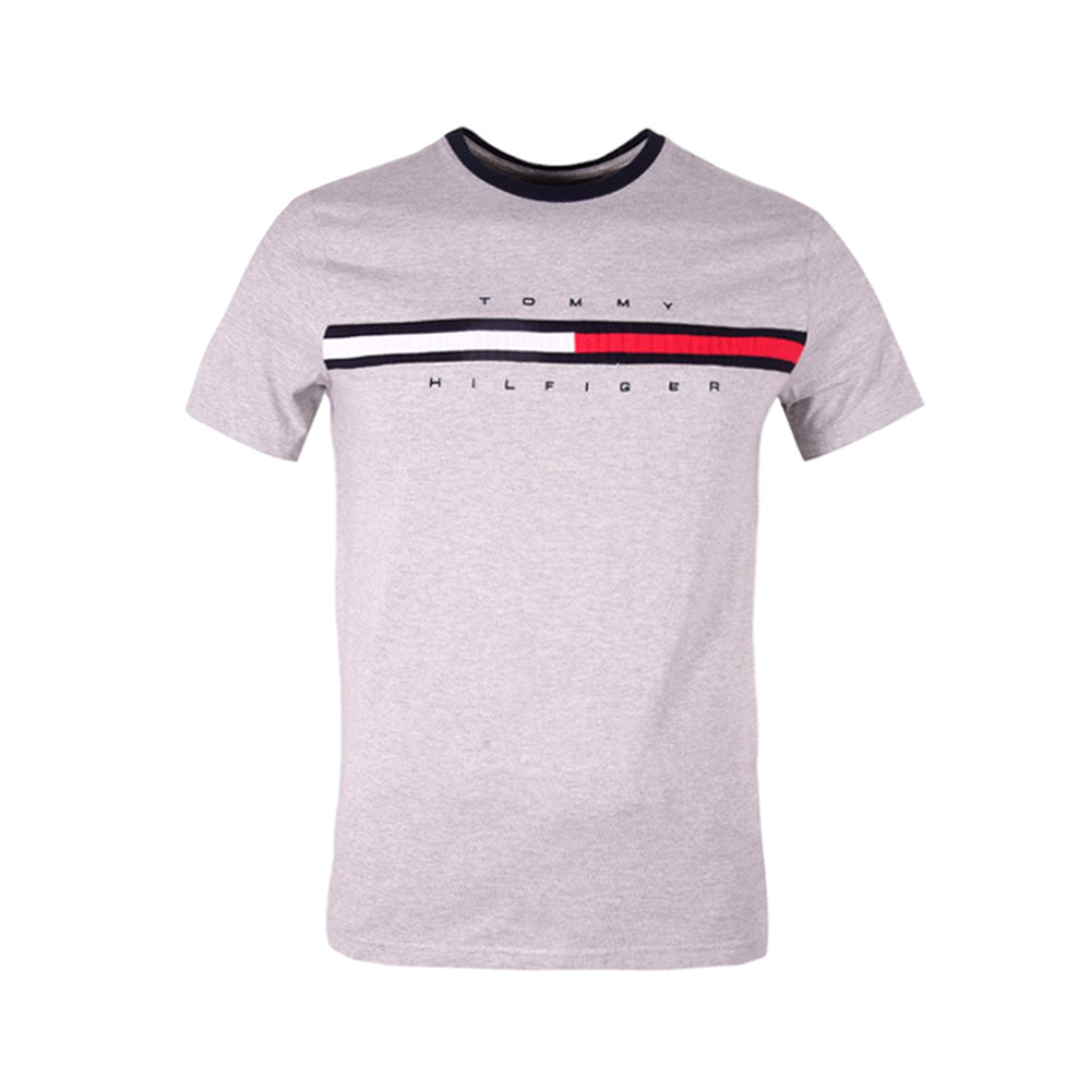 TH MEN S/S R/NECK T SHIRT 7849807-043 GRY M (IR) M - MamasJan mens wear