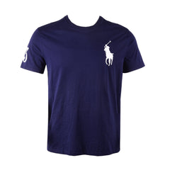 RL MEN S/S R.NECK SHIRT 554041 NVY L (IR ) S - MamasJan mens wear