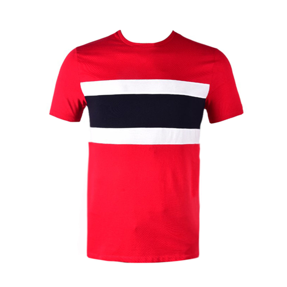 TH MEN S/S R.NECK SHIRT 78J8159-600 RED L (IR) L - MamasJan mens wear