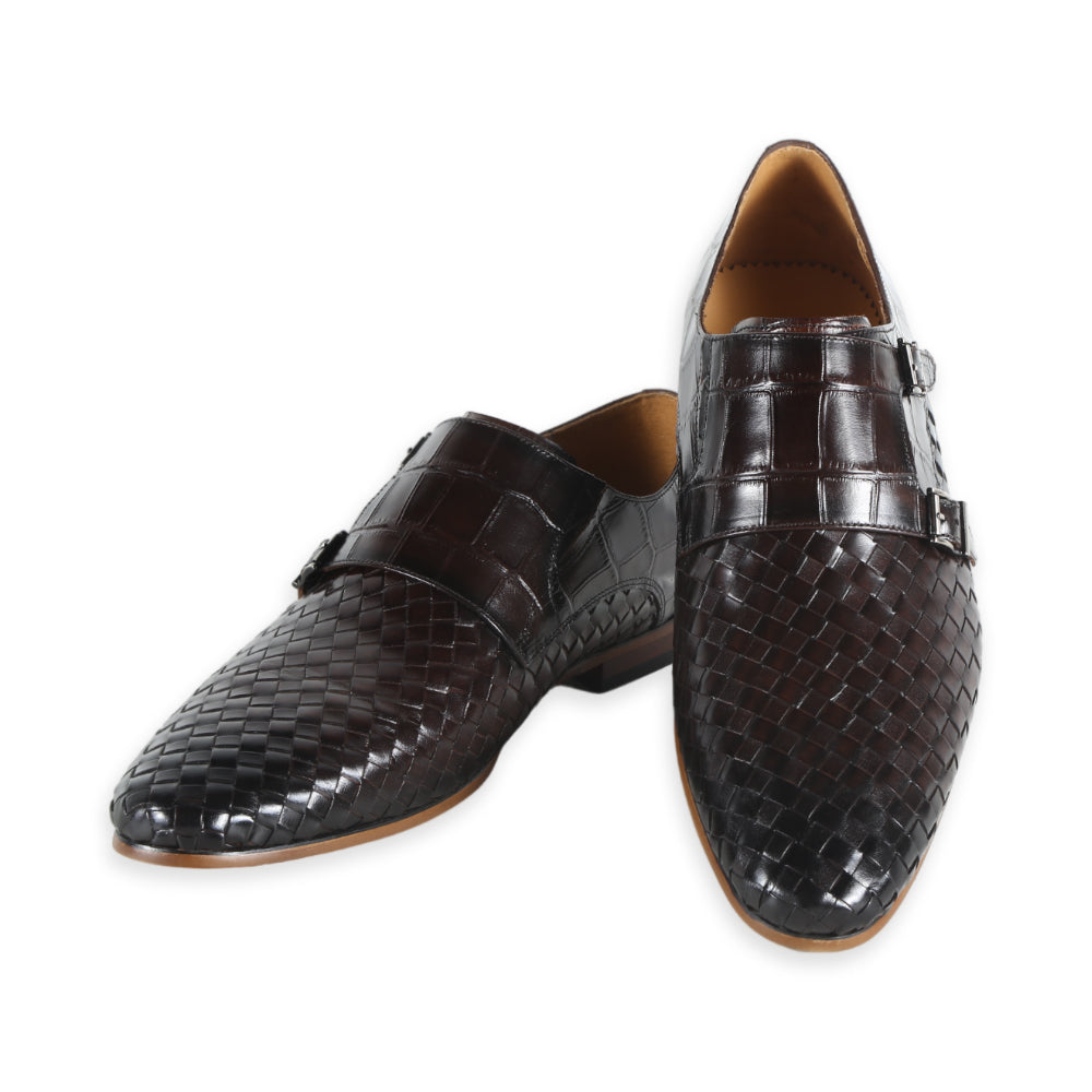 EXCELLENT MEN SHOES A86-15 DK-BRN IR 43 45 - MamasJan mens wear