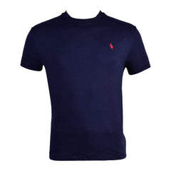 RL MEN S/S R.NECK T SHIRT 087004 NVY L (IR) XL - MamasJan mens wear