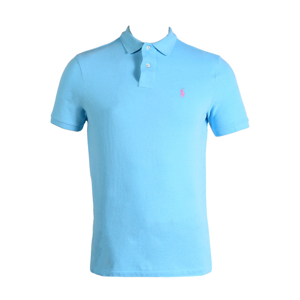 RL MEN S/S POLO SHIRT 656008 SKY L (IR) XL - MamasJan mens wear