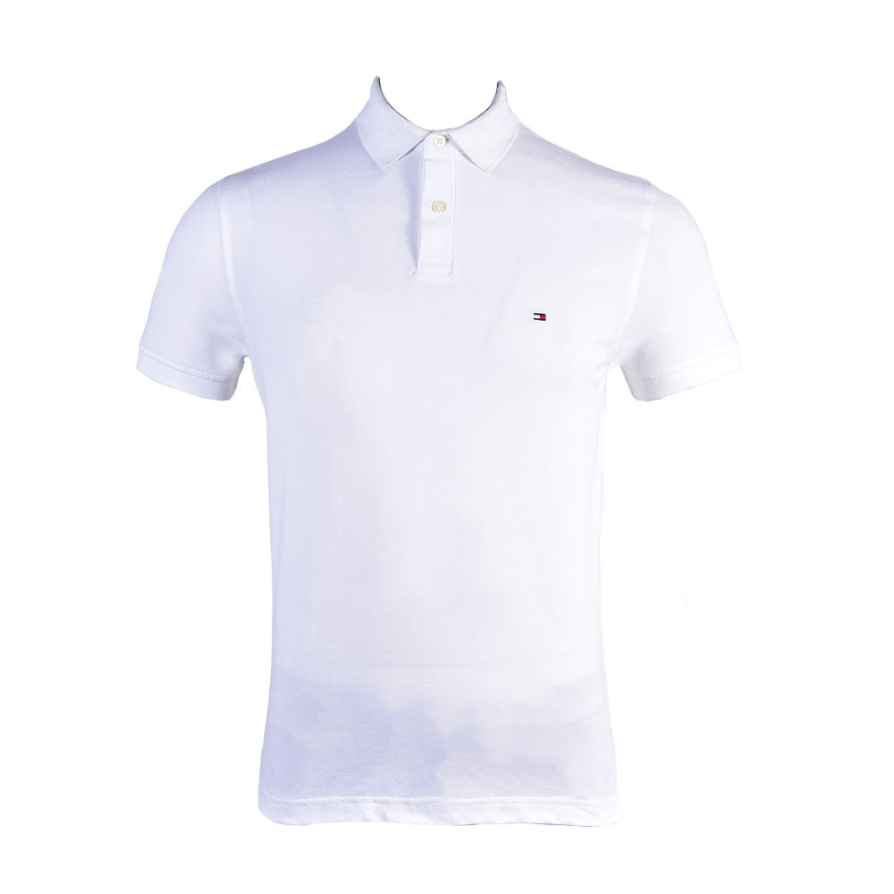 TH MEN S/S POLO SHIRT 78J7063-100 WHT L (IR.S) M - MamasJan Mens wear sale