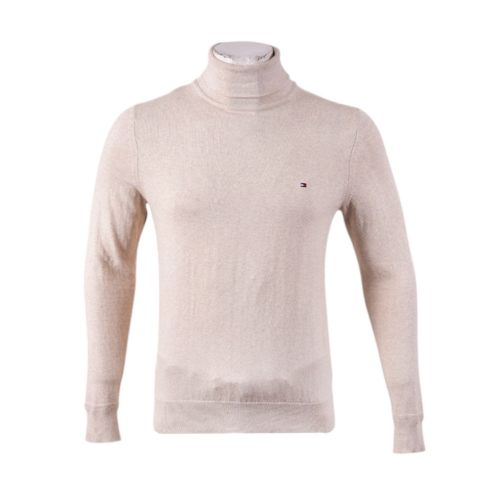 TH MEN L/S HIGH NECK SWEATER 78J9328-280 SKN L (IR.W) M - MamasJan mens wear
