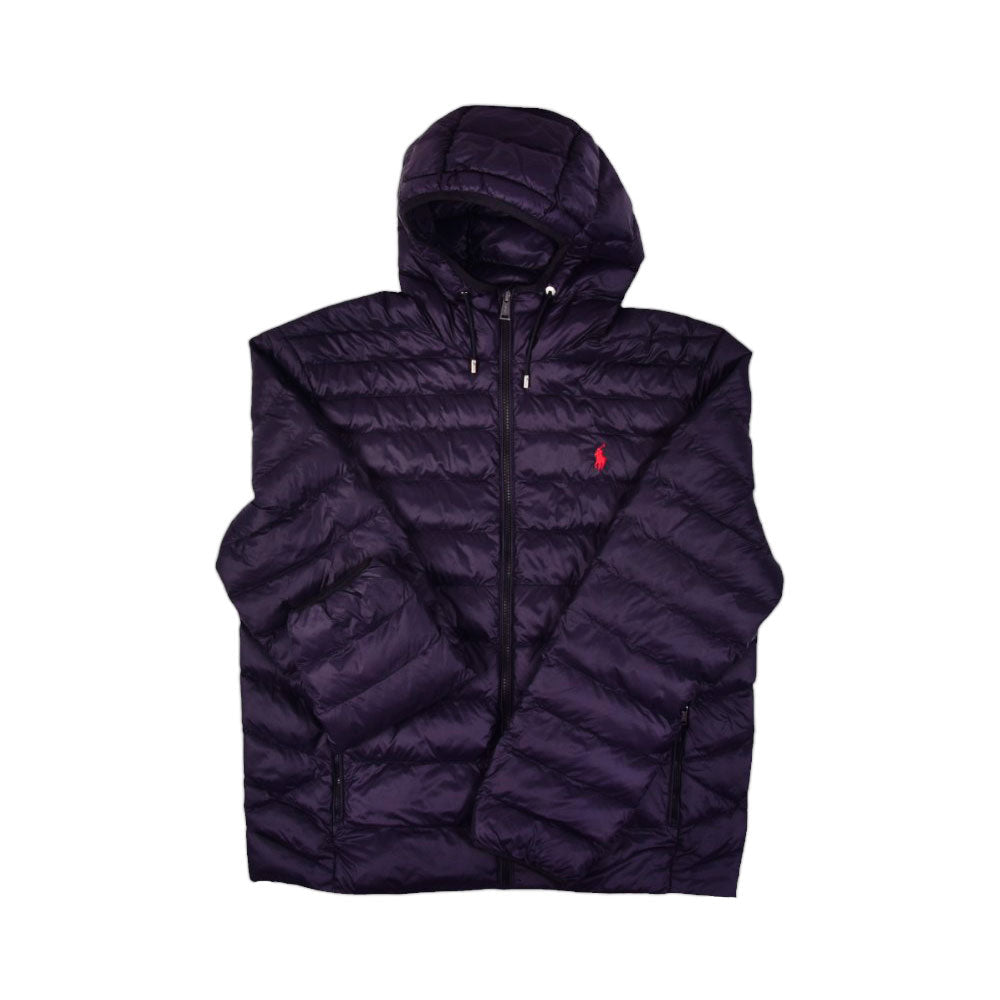 RL MEN L/S PUFFER JACKET WITH HOOD 156001 BLK M (IR.W) M - MamasJan mens wear
