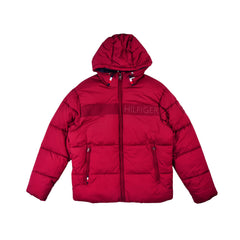 TH MEN L/S PUFFER JACKET WITH HOOD 78J9386-601 MRN L (IR.W) M - MamasJan mens wear