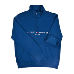 TH MEN L/S HALF ZIPPER 78J6914-460 NVY M (IR.W) XL - MamasJan mens wear