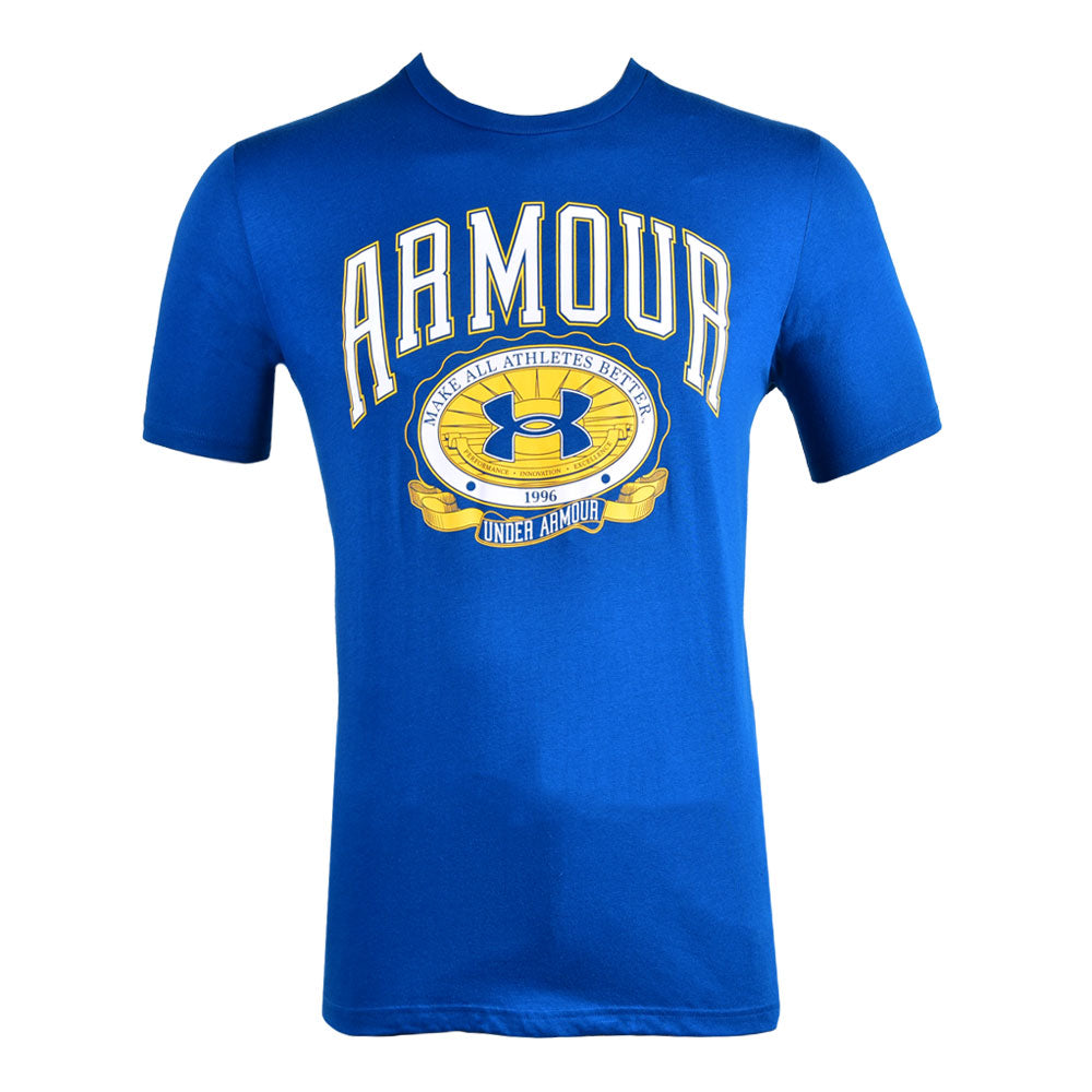 UA MEN S/S T.SHIRT 1379537-426 BLU L (IR.S) L - MamasJan mens wear