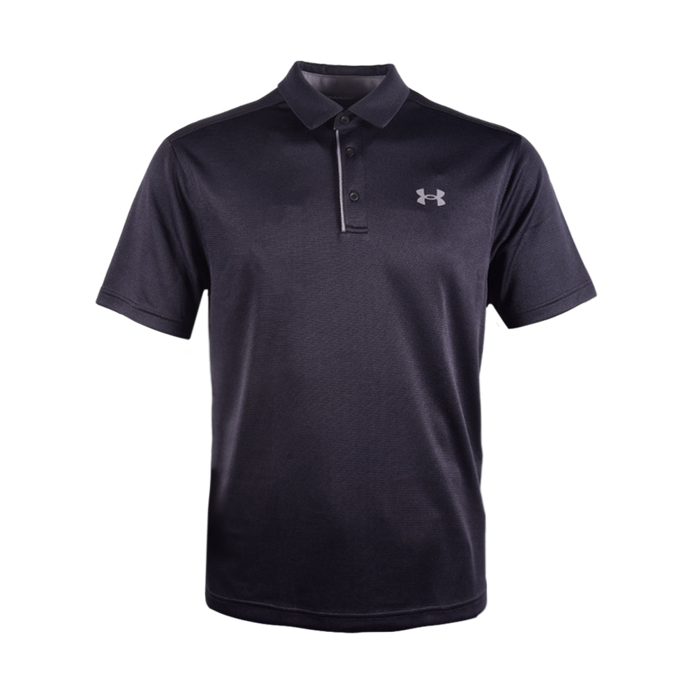 UA MEN S/S POLO SHIRT 1290140-001 BLK L (IR.S) XL - MamasJan mens wear