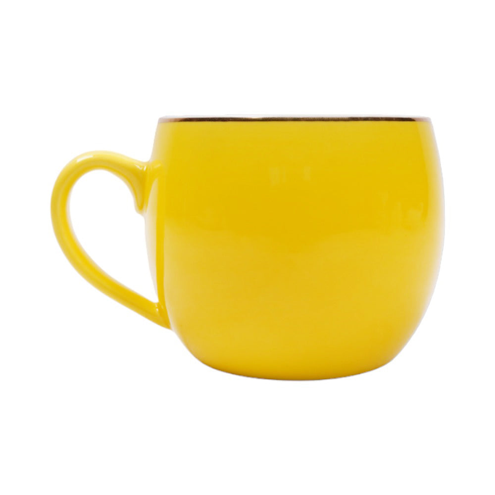 MUG PORCELAIN IR 003 YELLOW Default Title - MamasJan Crockery