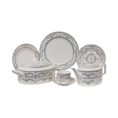 DINNER SET 61PC BONE CHINA GZ-YG19193FE Default Title - MamasJan Crockery