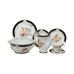 DINNER SET 71PC FINE BONE CHINA A21A02G Default Title - MamasJan Crockery