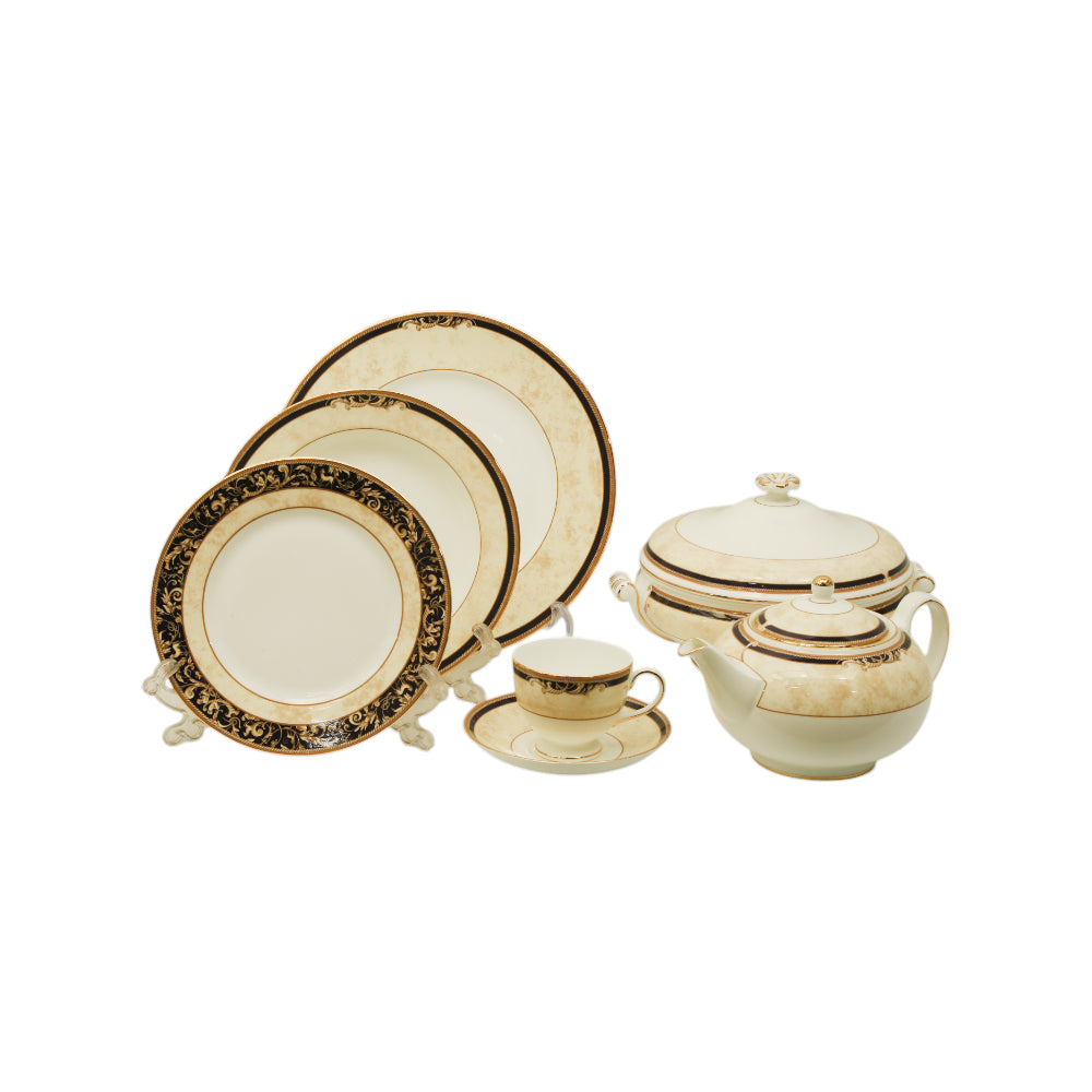 DINNER SET 84PC WEDGWOOD CORNUCOPIA Default Title - MamasJan Crockery