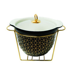 DONGA ROUND MORE & MORE CX2531 BLACK Default Title - MamasJan Crockery