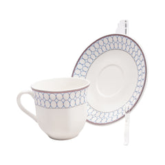 CUP & SAUCER BONE CHINA NBJ G05ATK (Pack of 6) Default Title - MamasJan Crockery