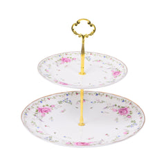 DISH CAKE MORE & MORE 2TIRE K6406 Default Title - MamasJan Crockery