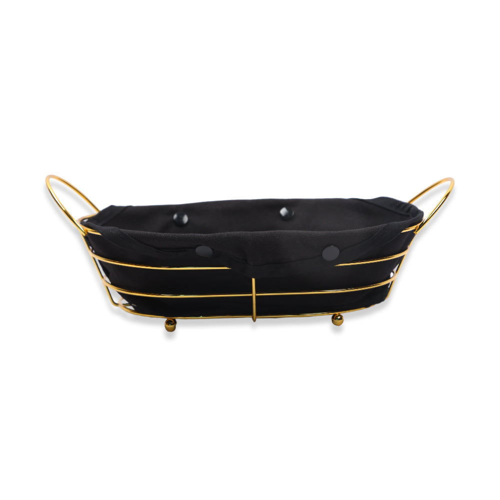 BREAD BASKET OVAL GOLDEN IR S008X Default Title - MamasJan Crockery
