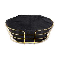 BREAD BASKET OVAL GOLDEN IR S018X Default Title - MamasJan Crockery