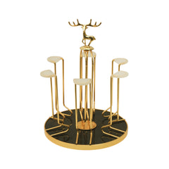 GLASS STAND ROTATABLE YM18466EG-DAE Default Title - MamasJan Crockery