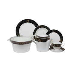 DINNER SET 89 PC BONE CHINA JOHN ADAMS H3-3FT Default Title - MamasJan Crockery